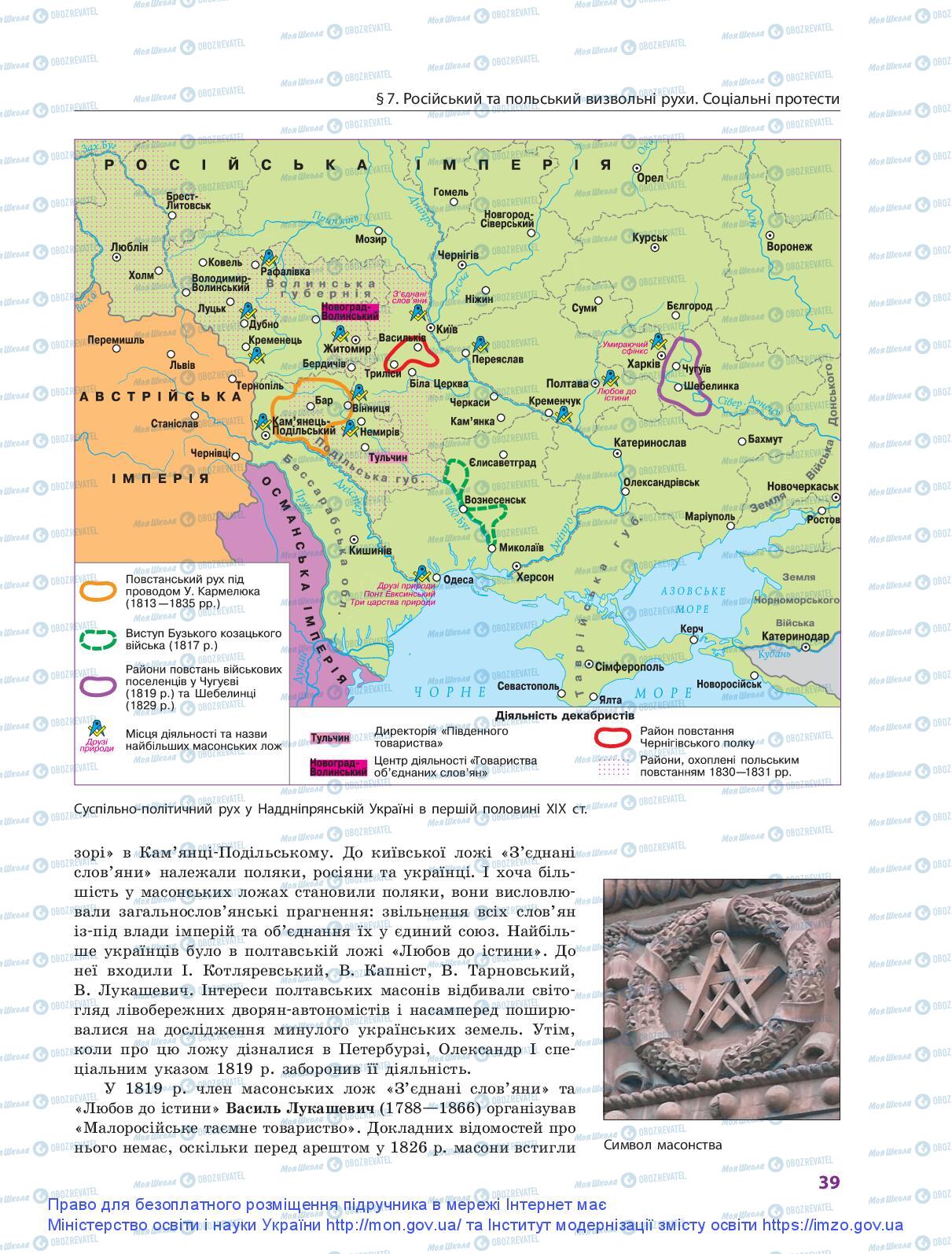 Учебники История Украины 9 класс страница 39