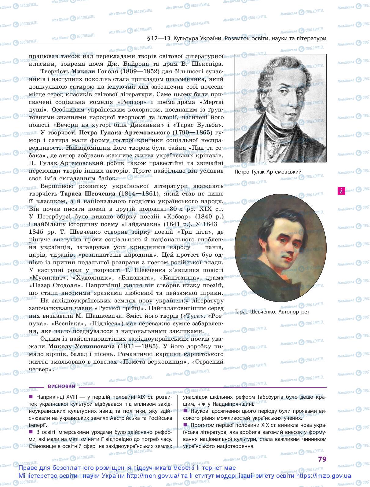 Підручники Історія України 9 клас сторінка 79