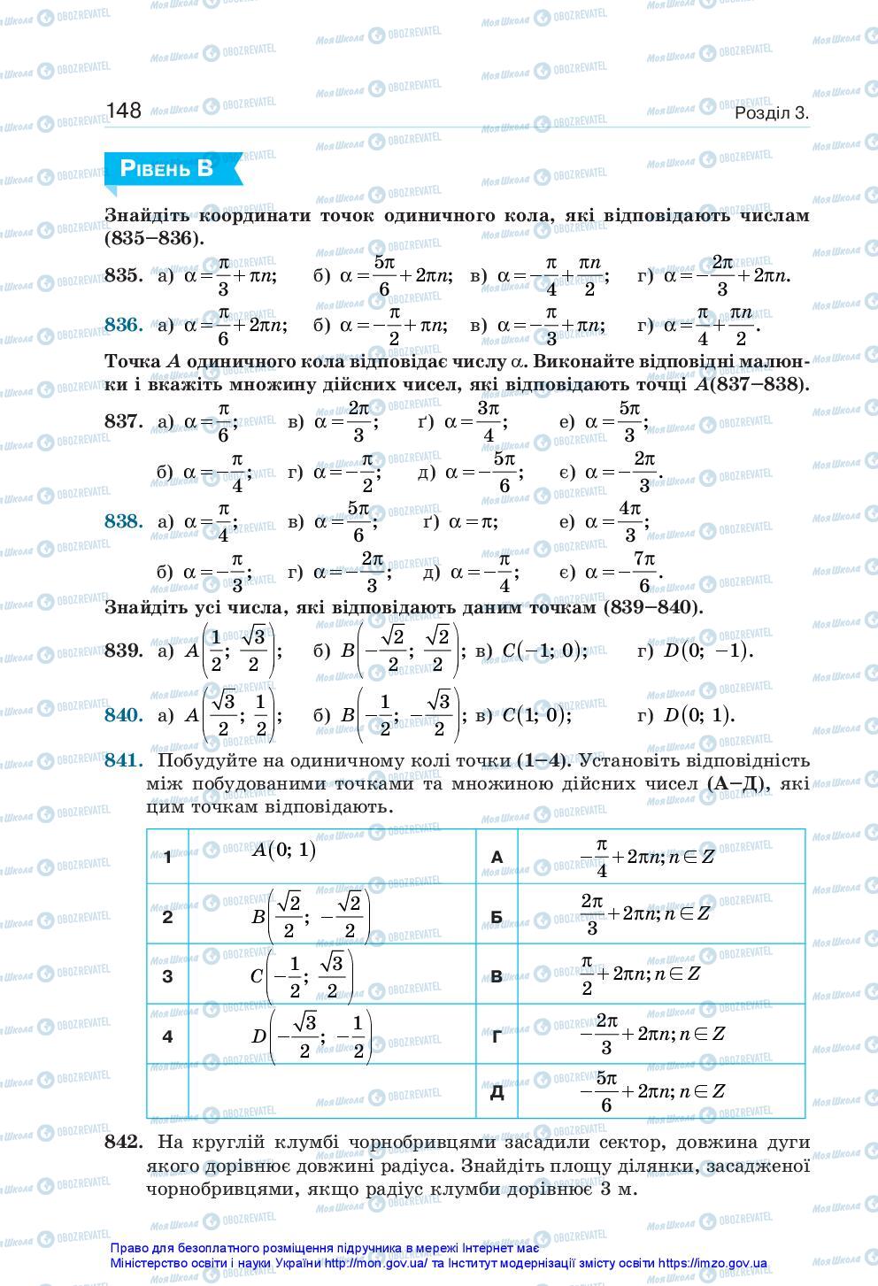 Учебники Алгебра 10 класс страница 148