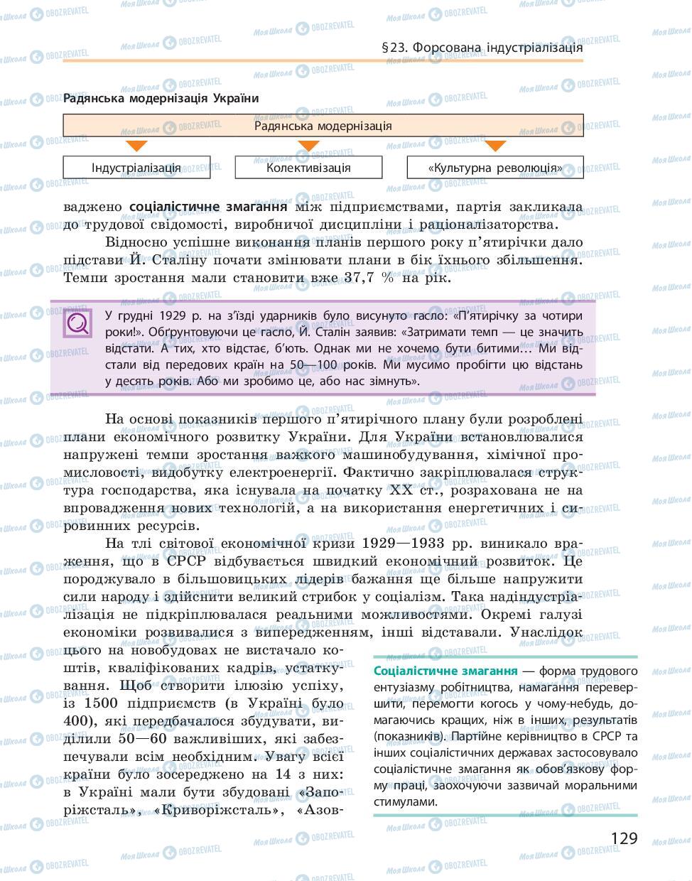 Учебники История Украины 10 класс страница 129