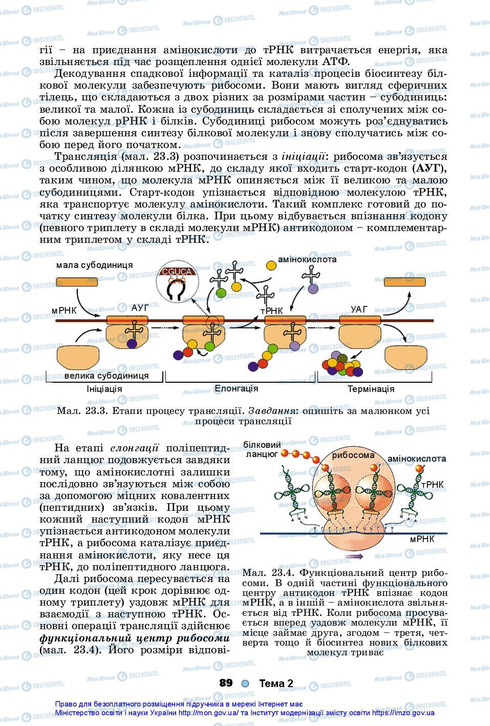 Учебники Биология 10 класс страница 89