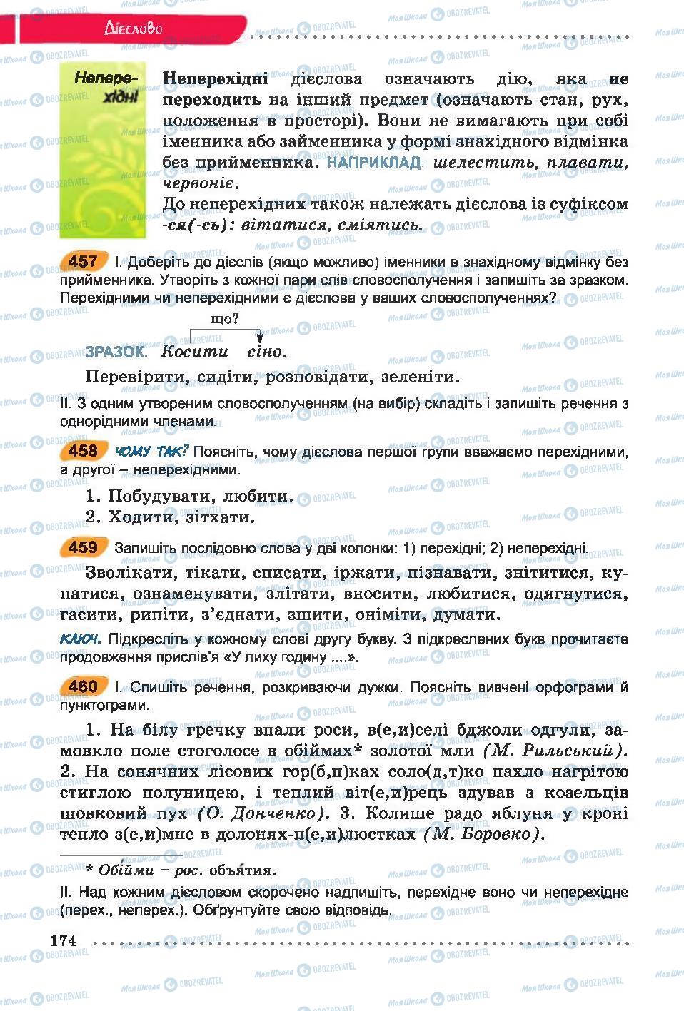 Підручники Українська мова 6 клас сторінка 174