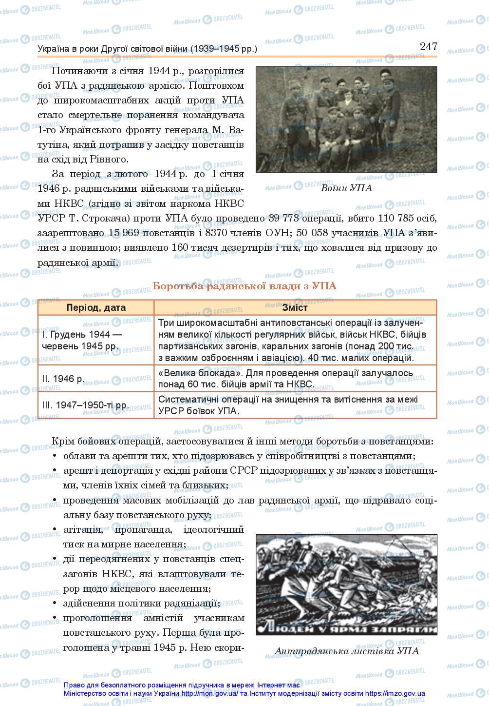 Підручники Історія України 10 клас сторінка 247