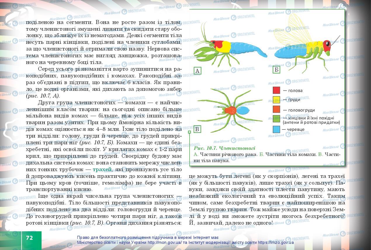 Учебники Биология 10 класс страница 72