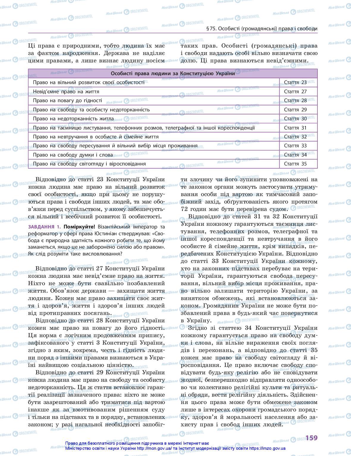 Учебники Правоведение 10 класс страница 159