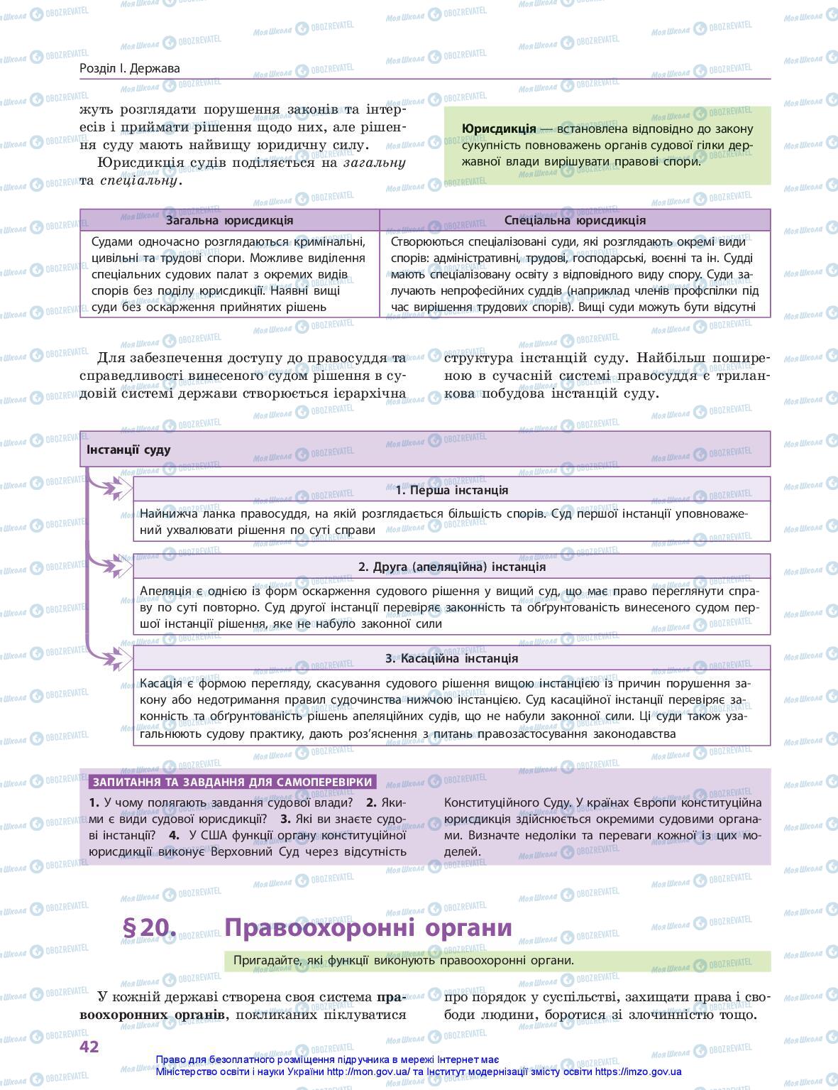 Підручники Правознавство 10 клас сторінка 42