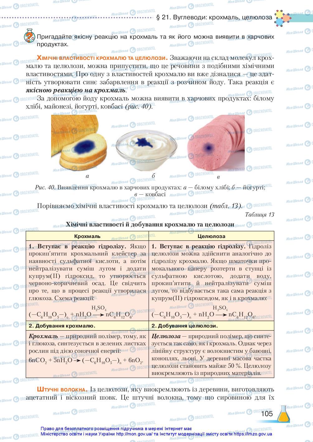 Підручники Хімія 10 клас сторінка 105