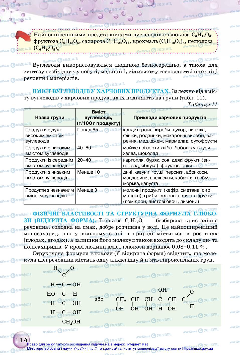 Підручники Хімія 10 клас сторінка 114