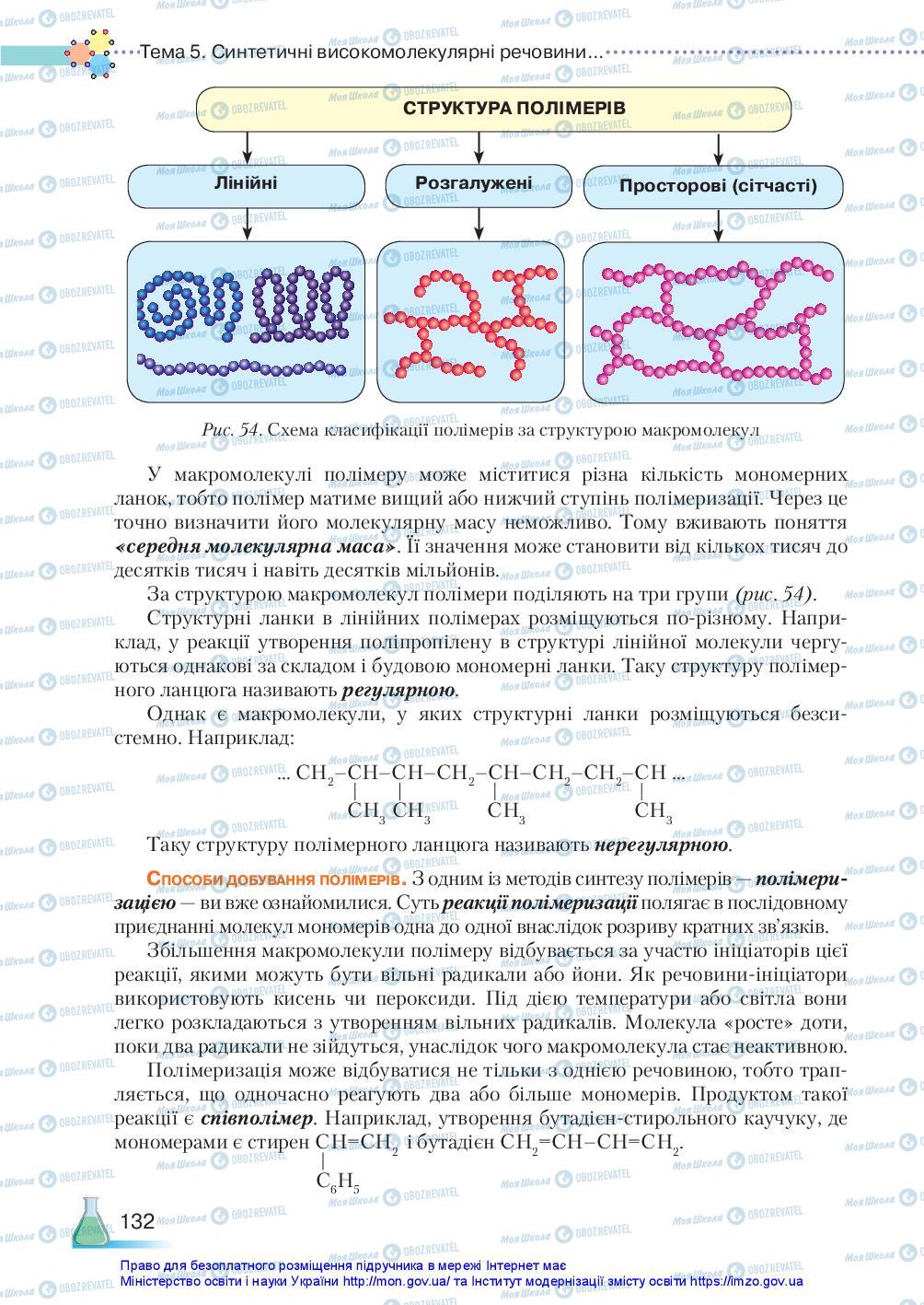 Підручники Хімія 10 клас сторінка 132