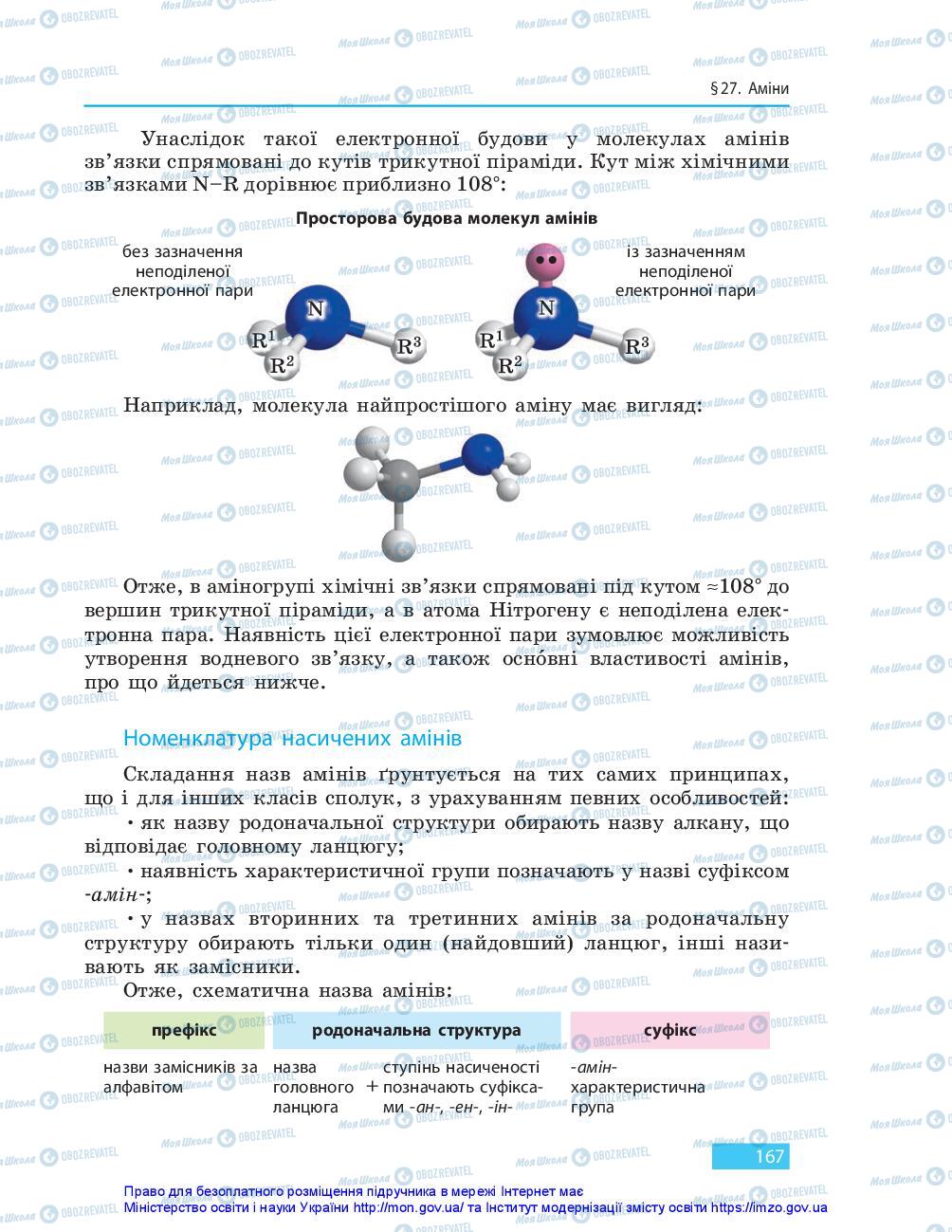 Підручники Хімія 10 клас сторінка 167