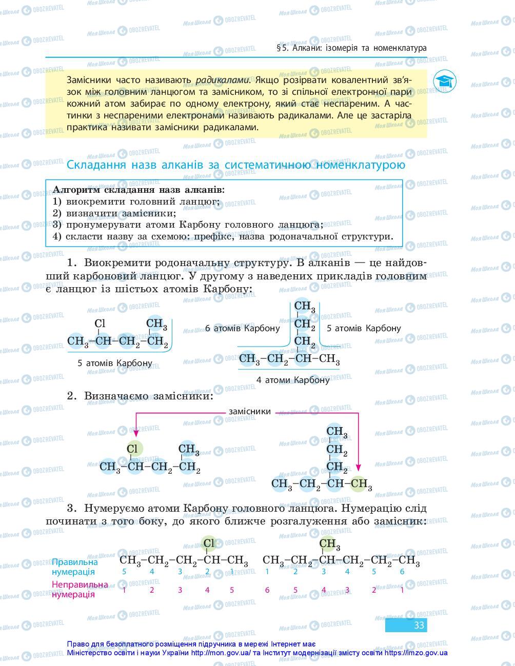Підручники Хімія 10 клас сторінка 33