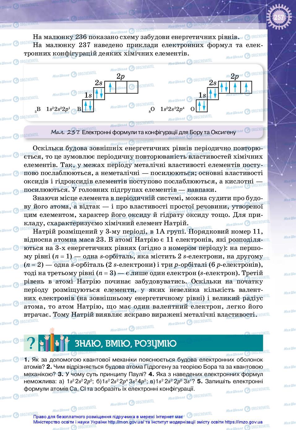 Підручники Фізика 11 клас сторінка 257