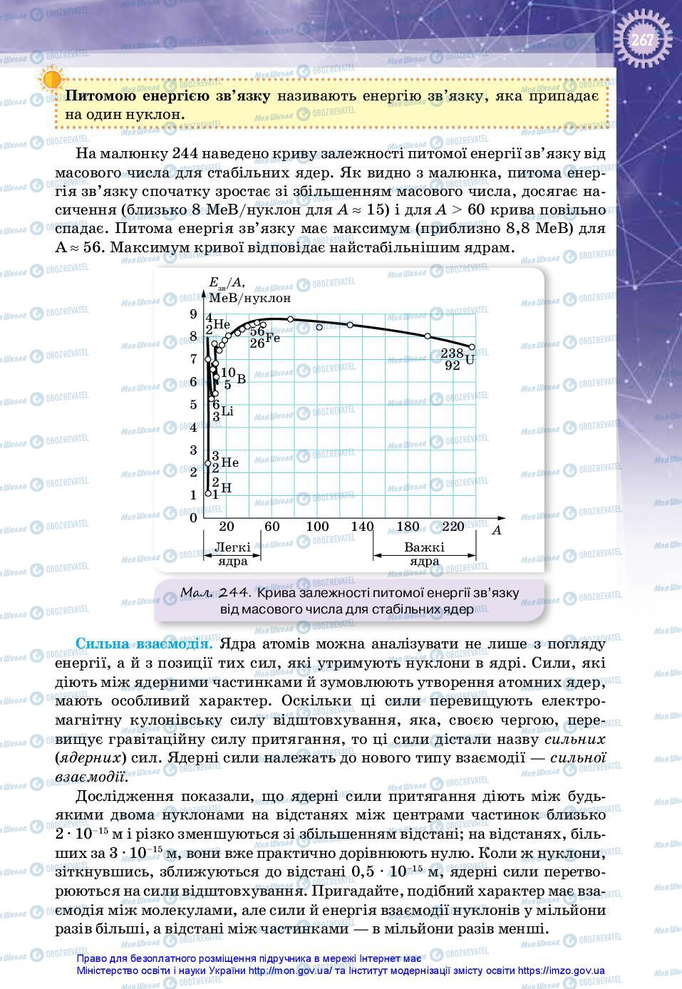Підручники Фізика 11 клас сторінка 267