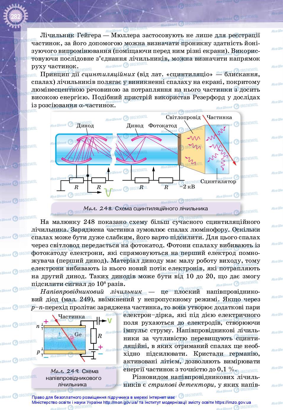 Підручники Фізика 11 клас сторінка 282