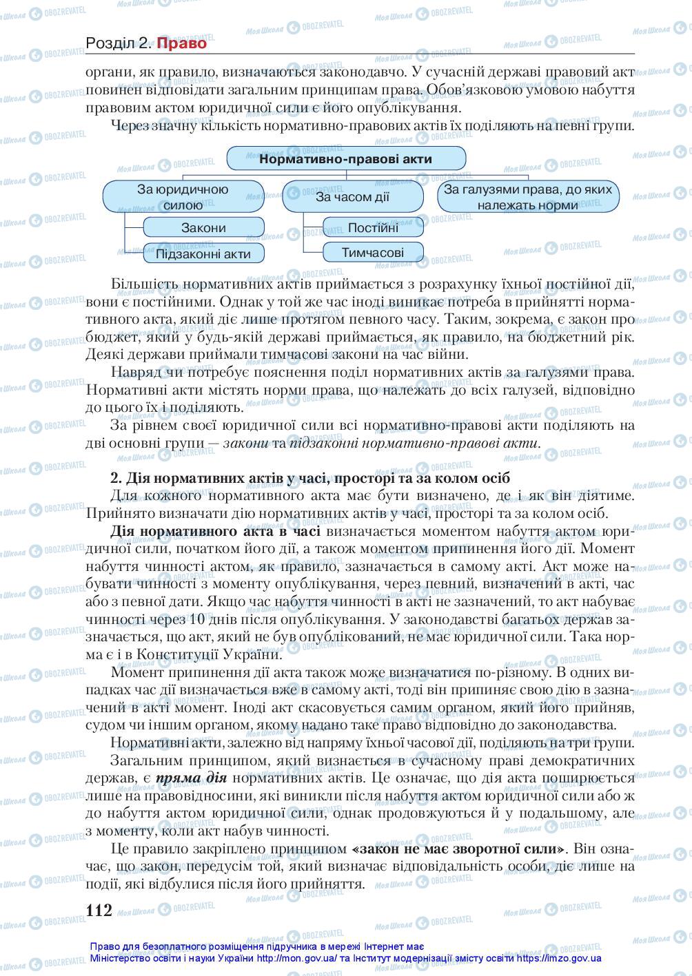 Підручники Правознавство 10 клас сторінка 122