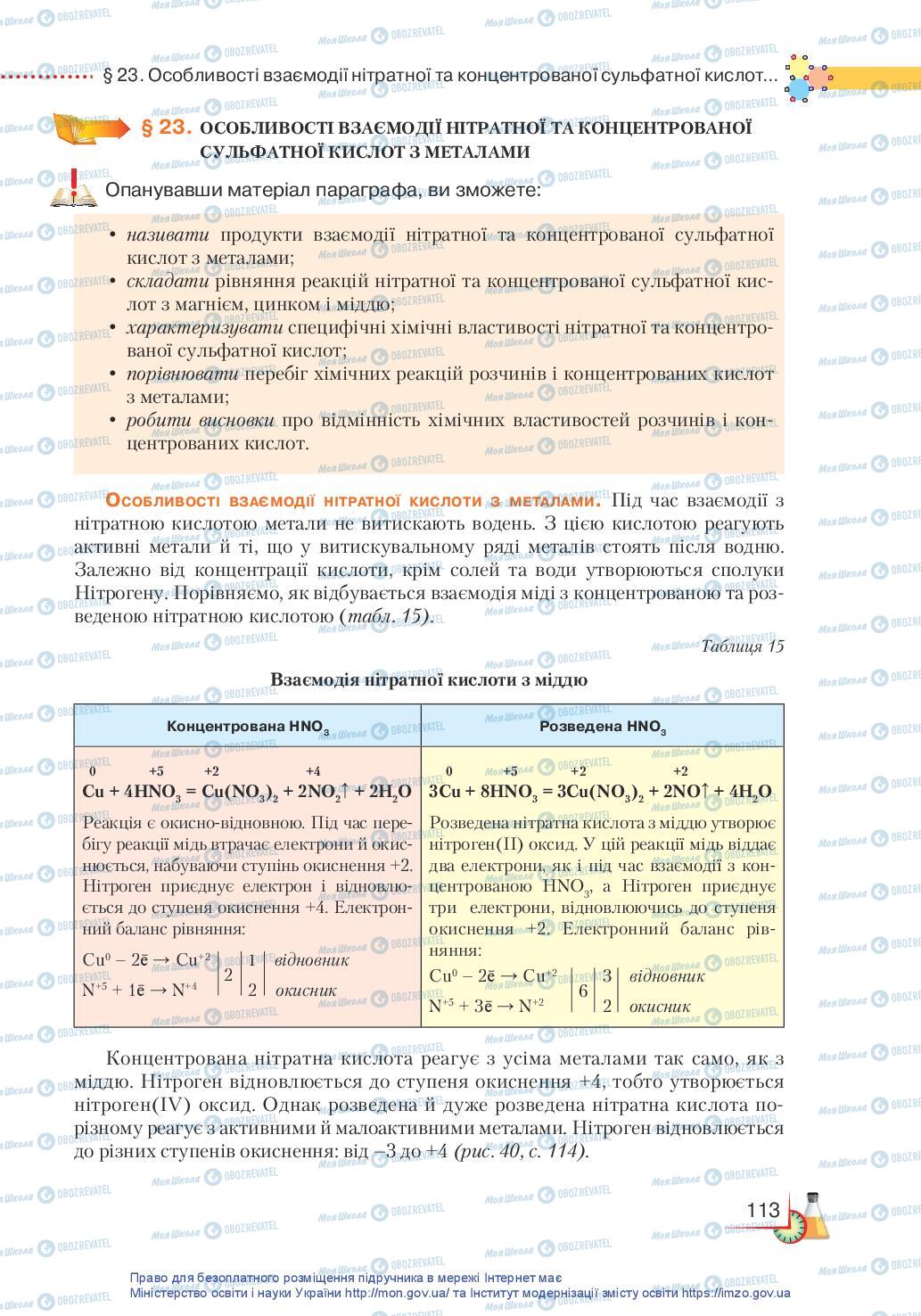 Підручники Хімія 11 клас сторінка 113