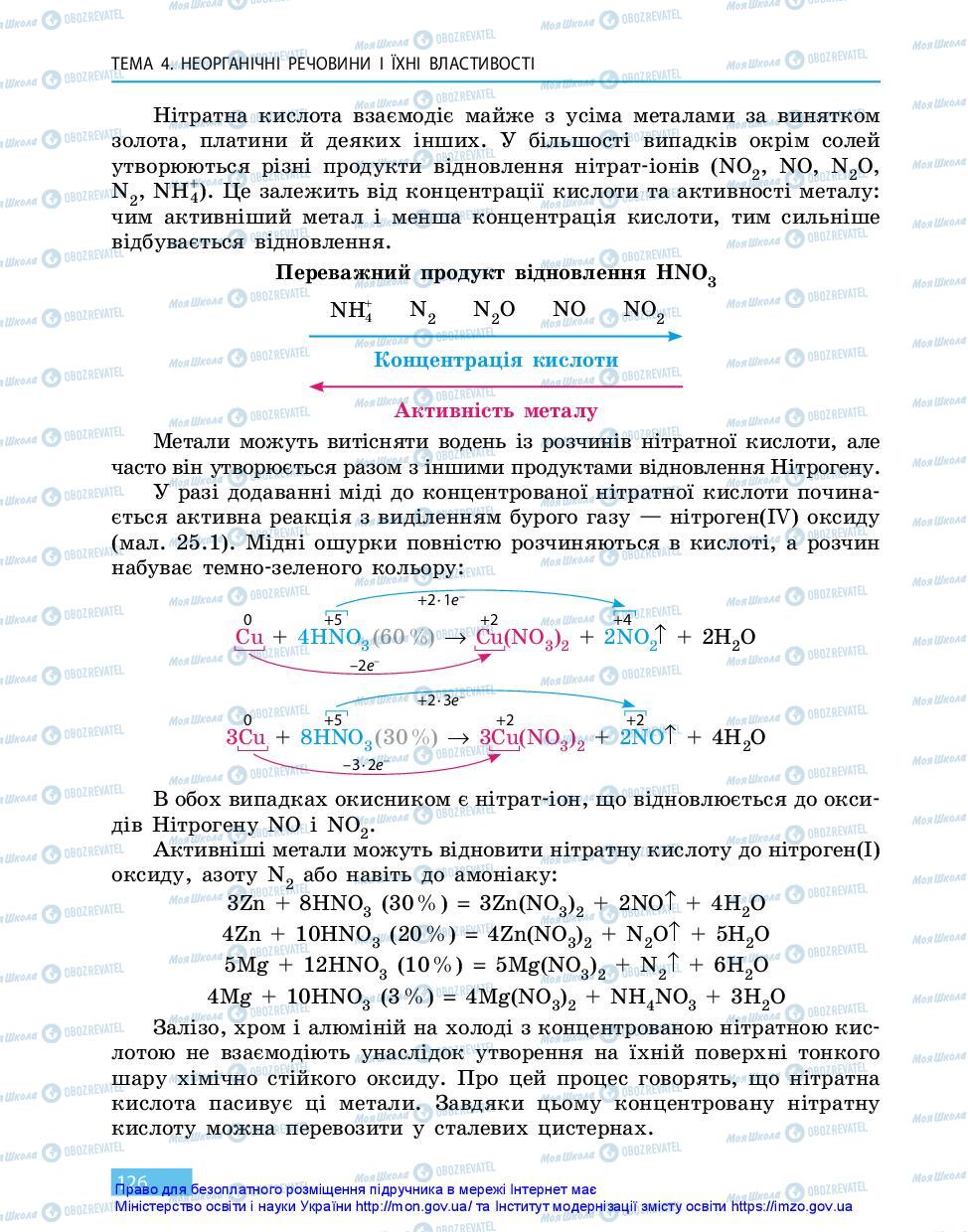 Підручники Хімія 11 клас сторінка 126