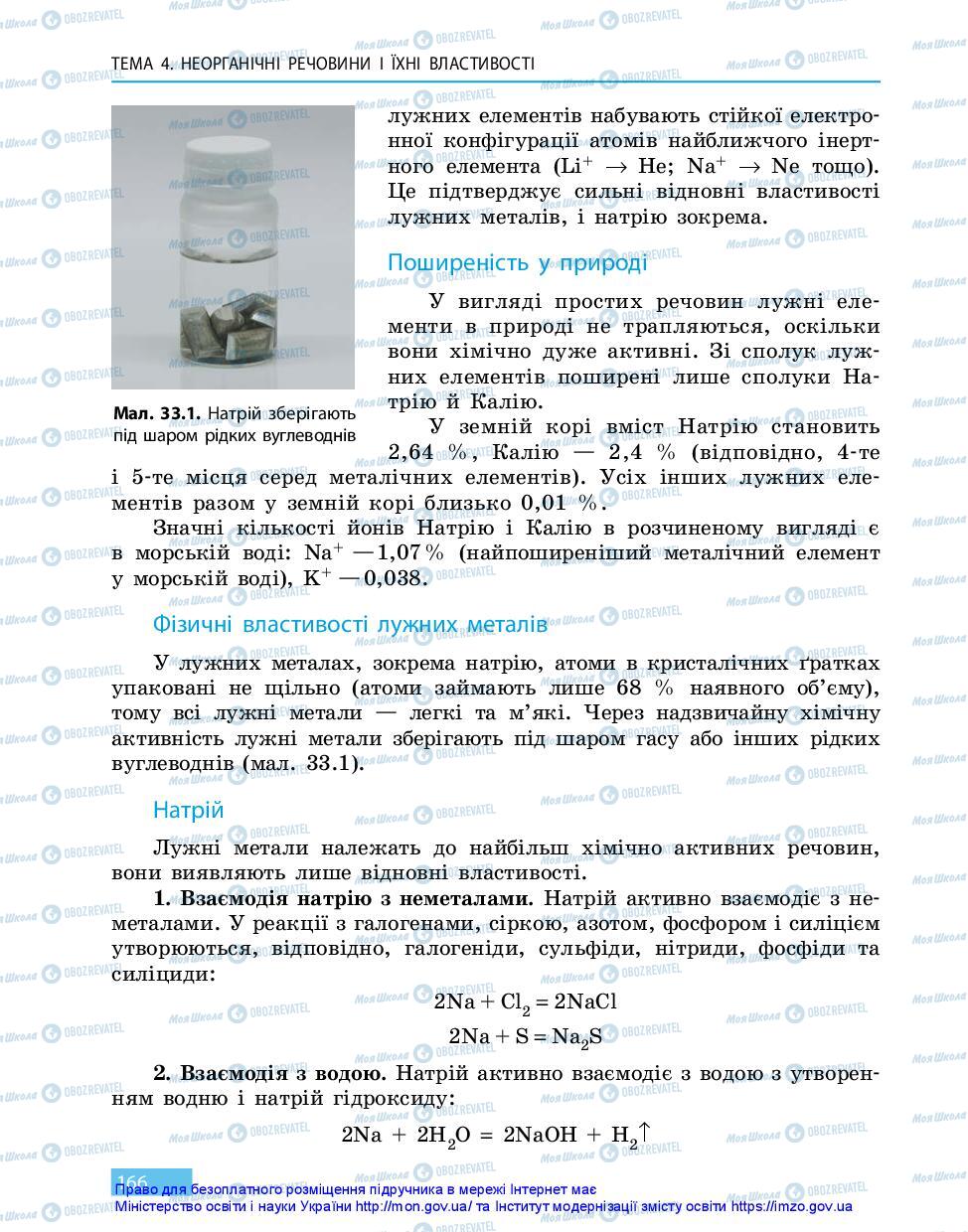 Учебники Химия 11 класс страница 166