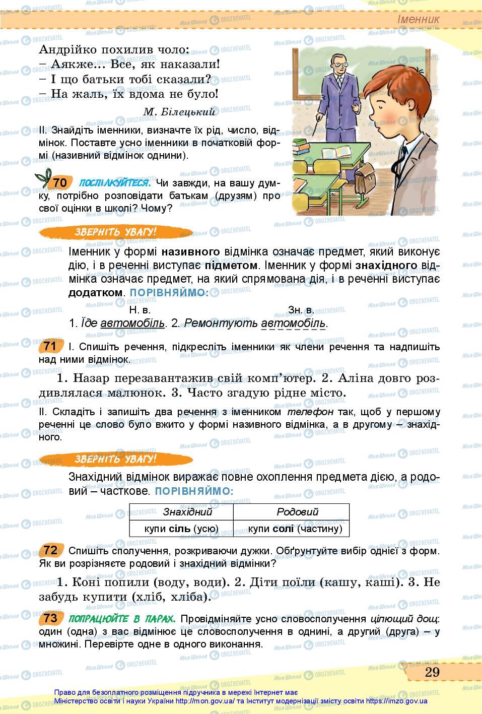 Учебники Укр мова 6 класс страница 29