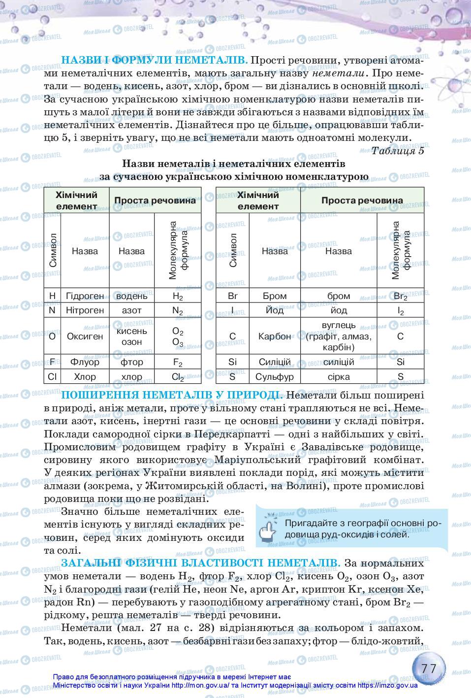 Підручники Хімія 11 клас сторінка 77