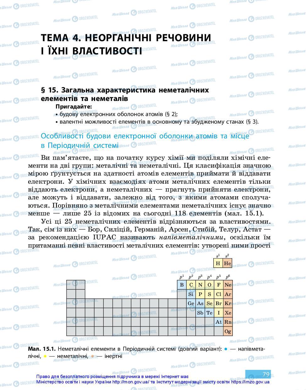 Підручники Хімія 11 клас сторінка 79