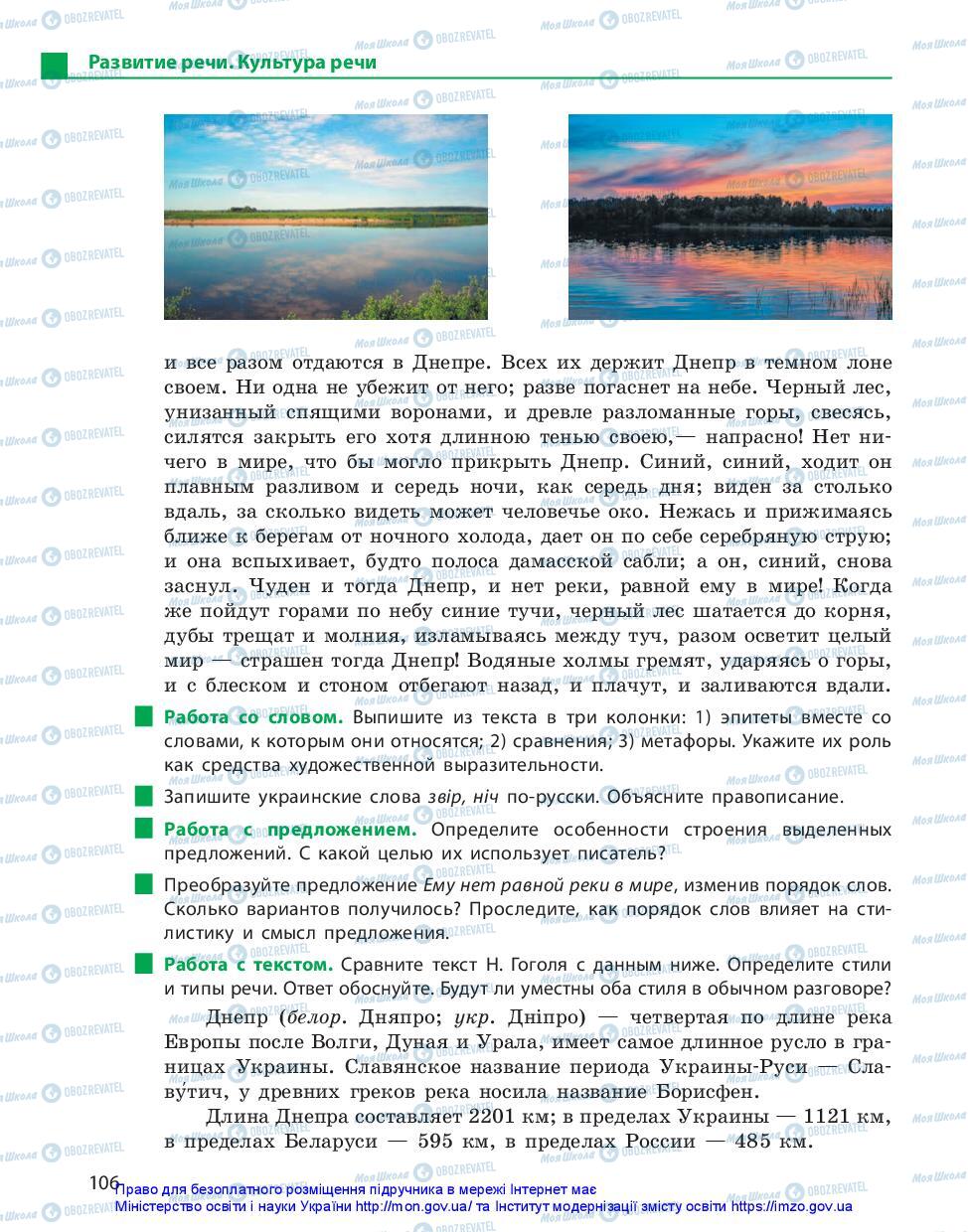 Учебники Русский язык 11 класс страница 106