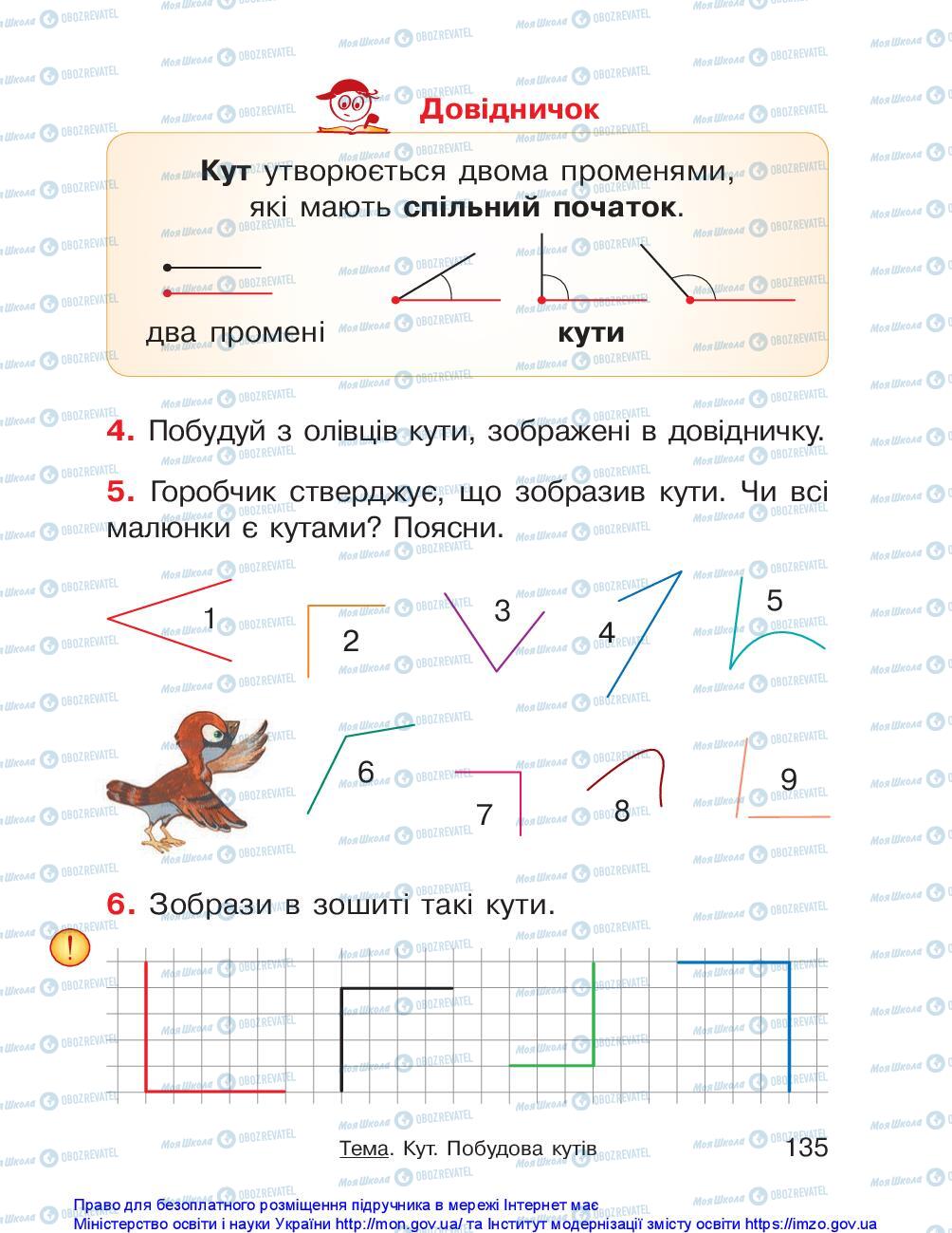 Учебники Математика 1 класс страница 135