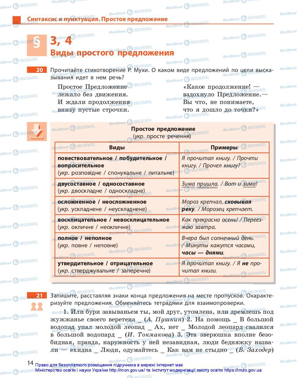 Учебники Русский язык 11 класс страница 14