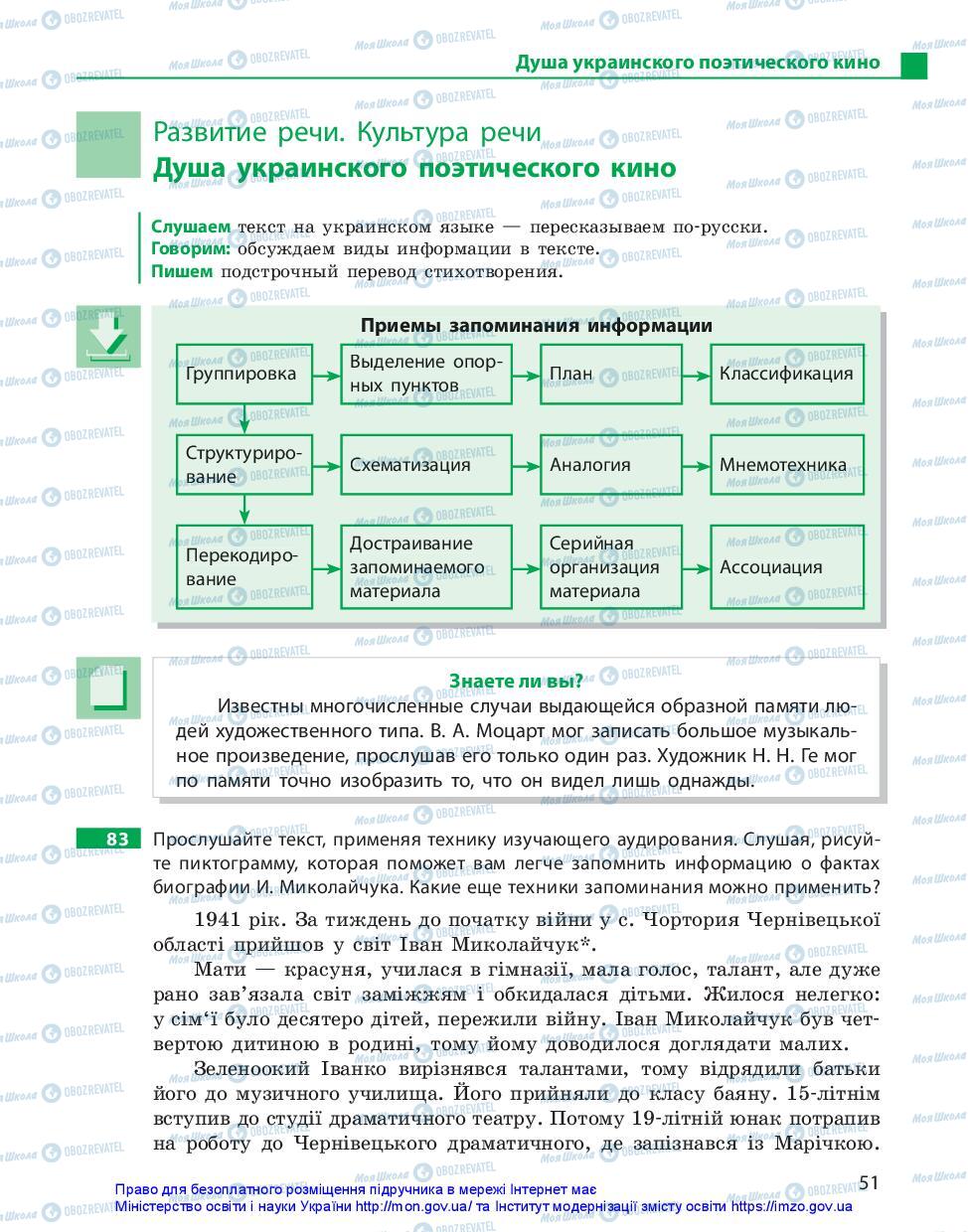 Учебники Русский язык 11 класс страница 51