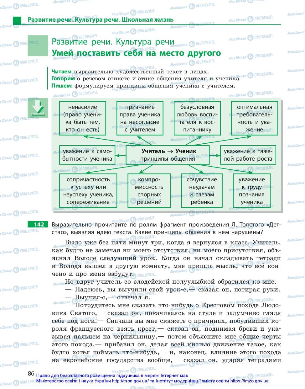 Учебники Русский язык 11 класс страница 86