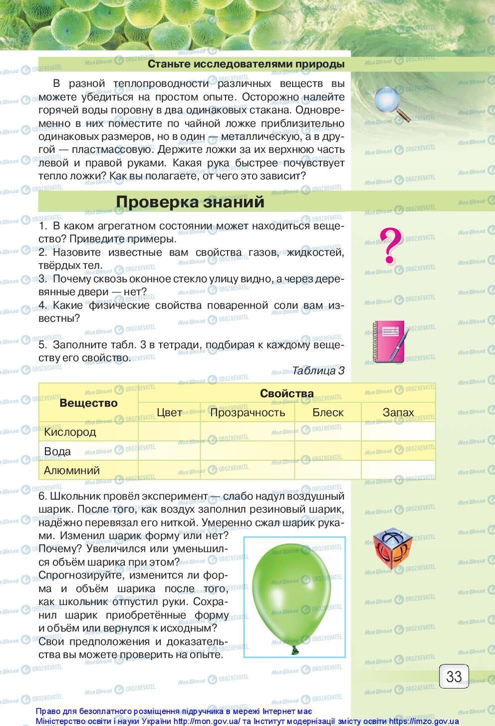 Підручники Природознавство 5 клас сторінка 33