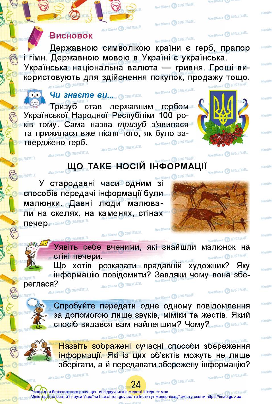 Підручники Я досліджую світ 2 клас сторінка 24