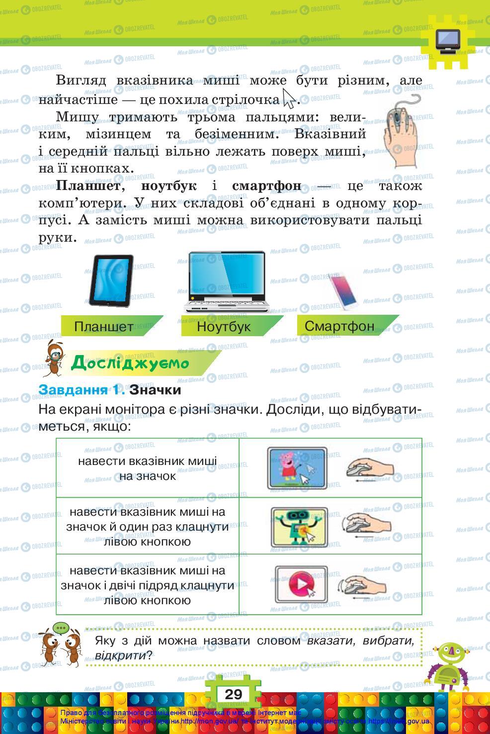 Підручники Я досліджую світ 2 клас сторінка 29