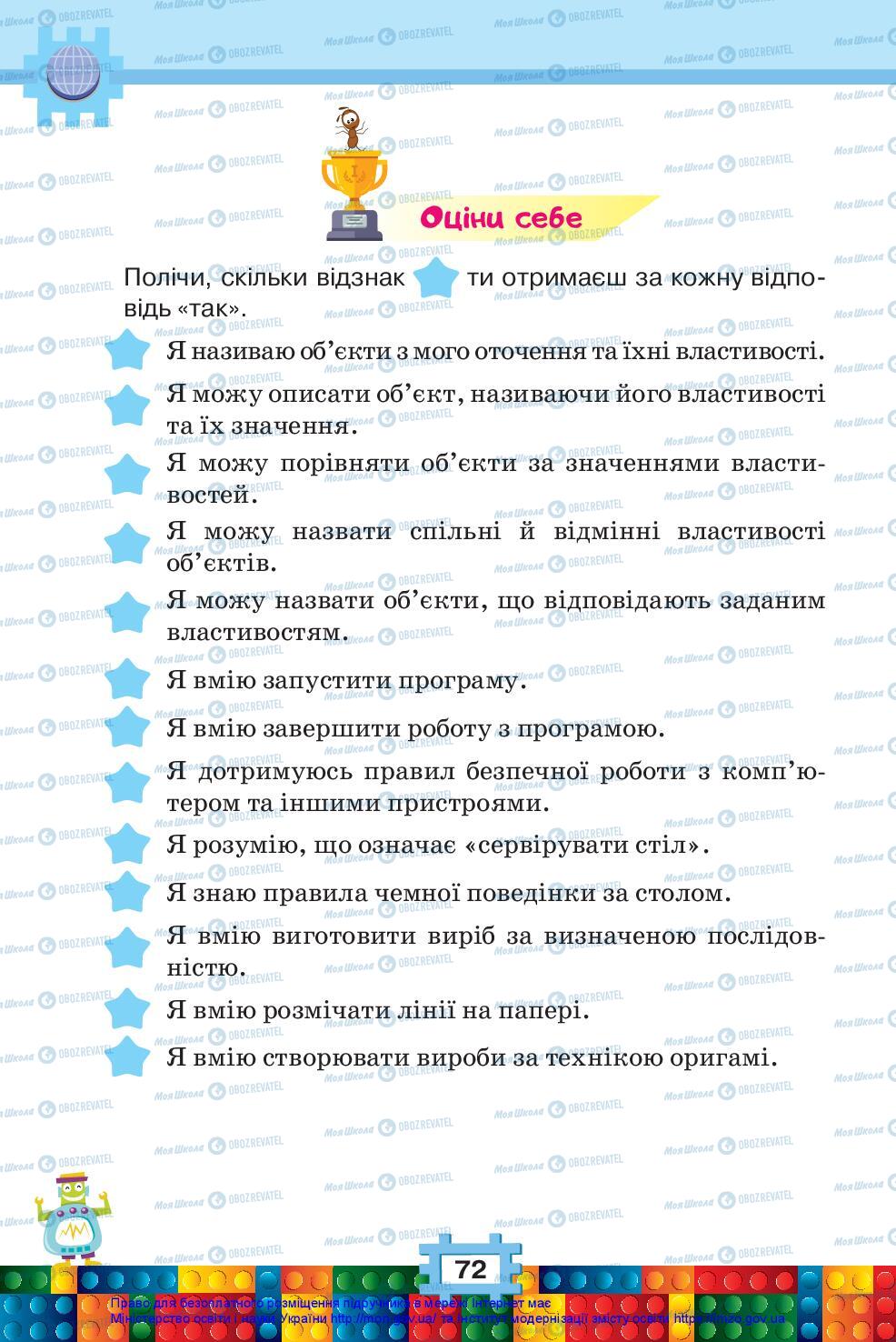 Підручники Я досліджую світ 2 клас сторінка 72