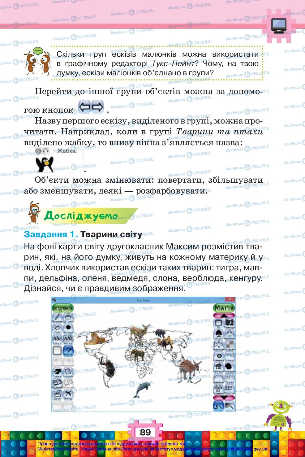 Підручники Я досліджую світ 2 клас сторінка 89