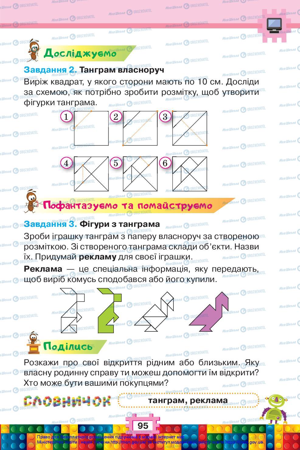 Підручники Я досліджую світ 2 клас сторінка 95