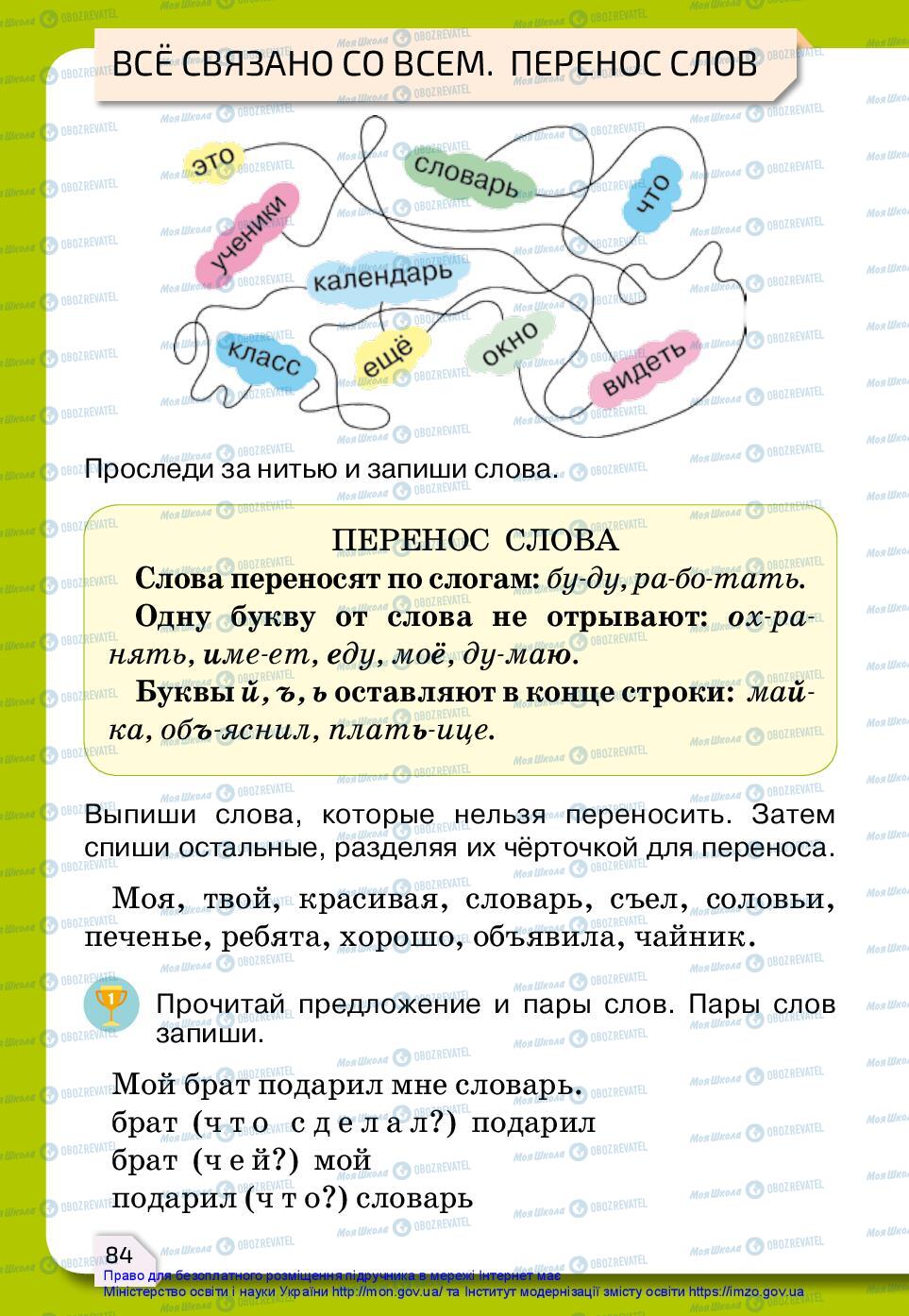 Учебники Русский язык 2 класс страница 84