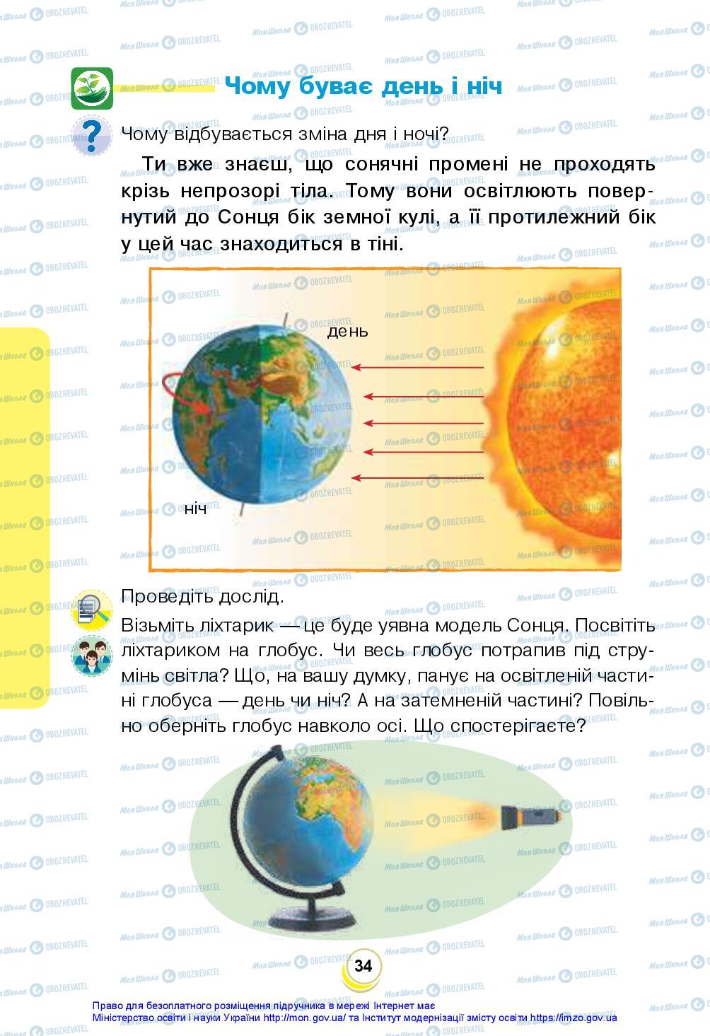 Підручники Я досліджую світ 2 клас сторінка 34