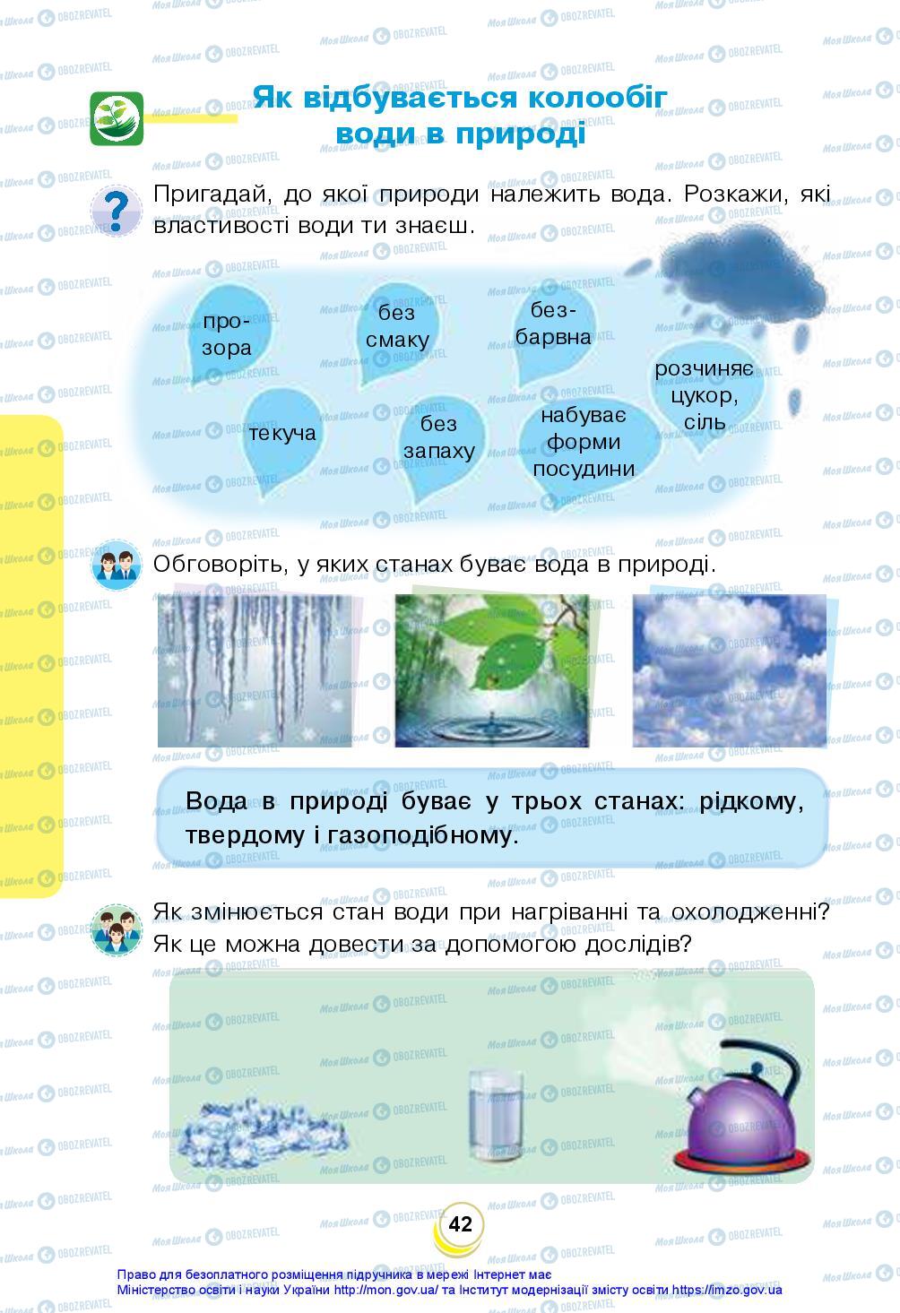 Підручники Я досліджую світ 2 клас сторінка 42