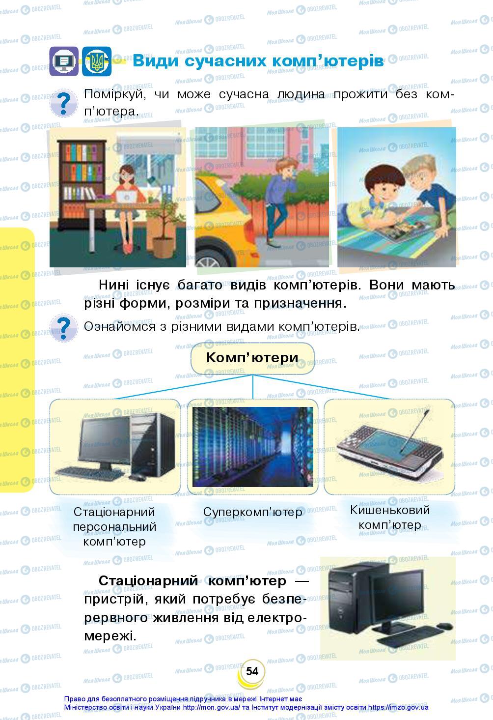 Підручники Я досліджую світ 2 клас сторінка 54