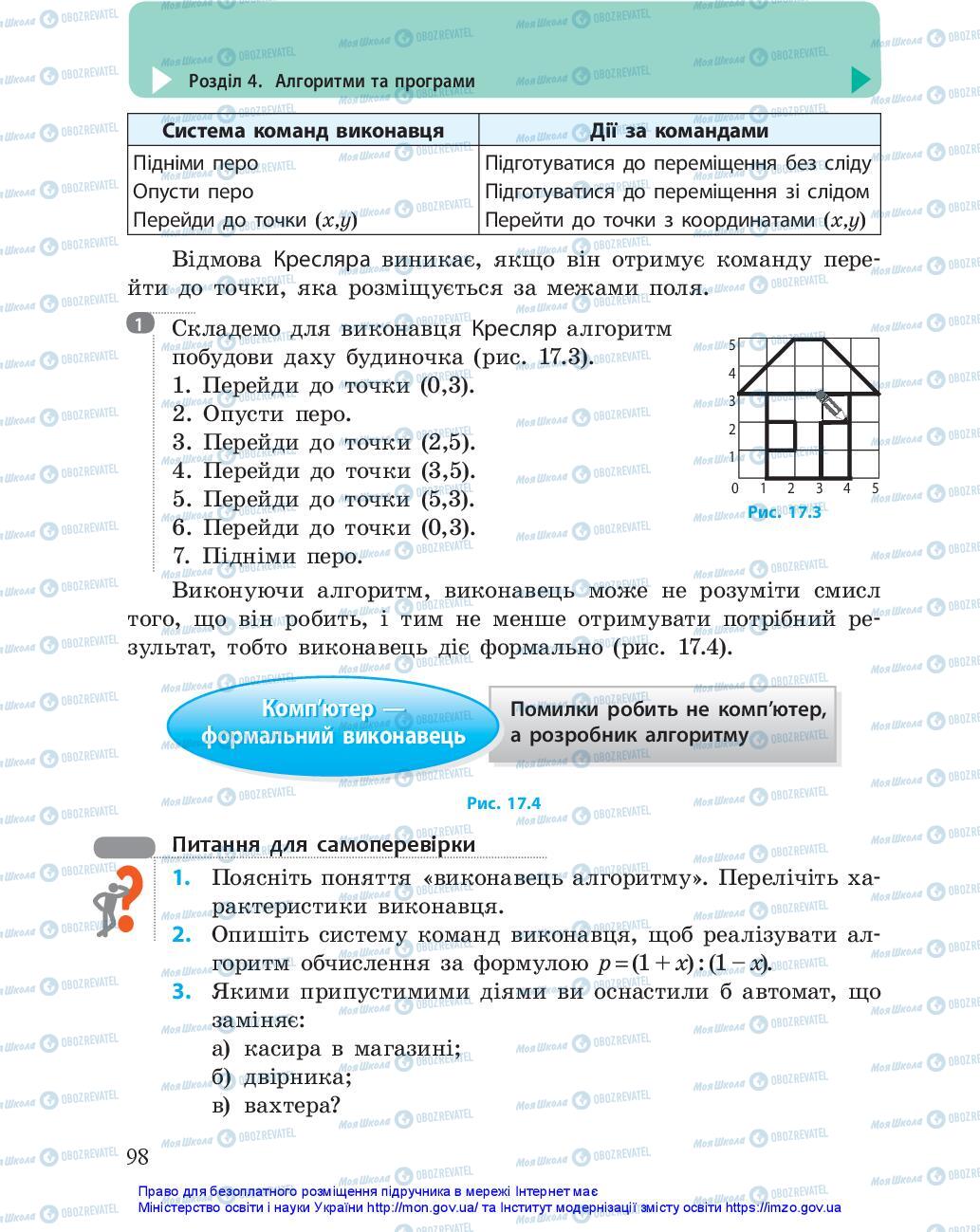 Підручники Інформатика 5 клас сторінка 98