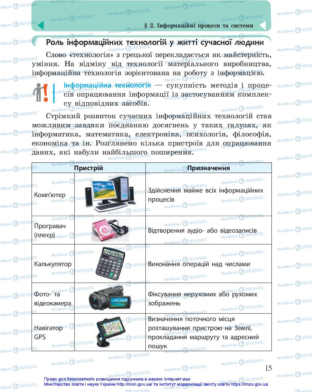 Учебники Информатика 5 класс страница 15