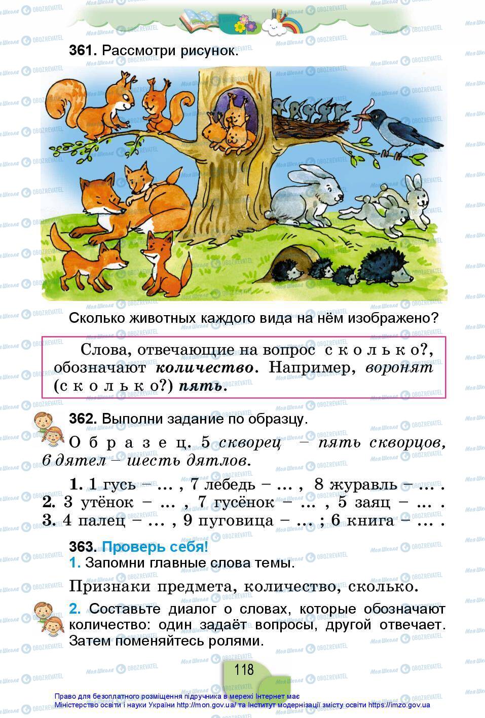 Підручники Російська мова 2 клас сторінка 118