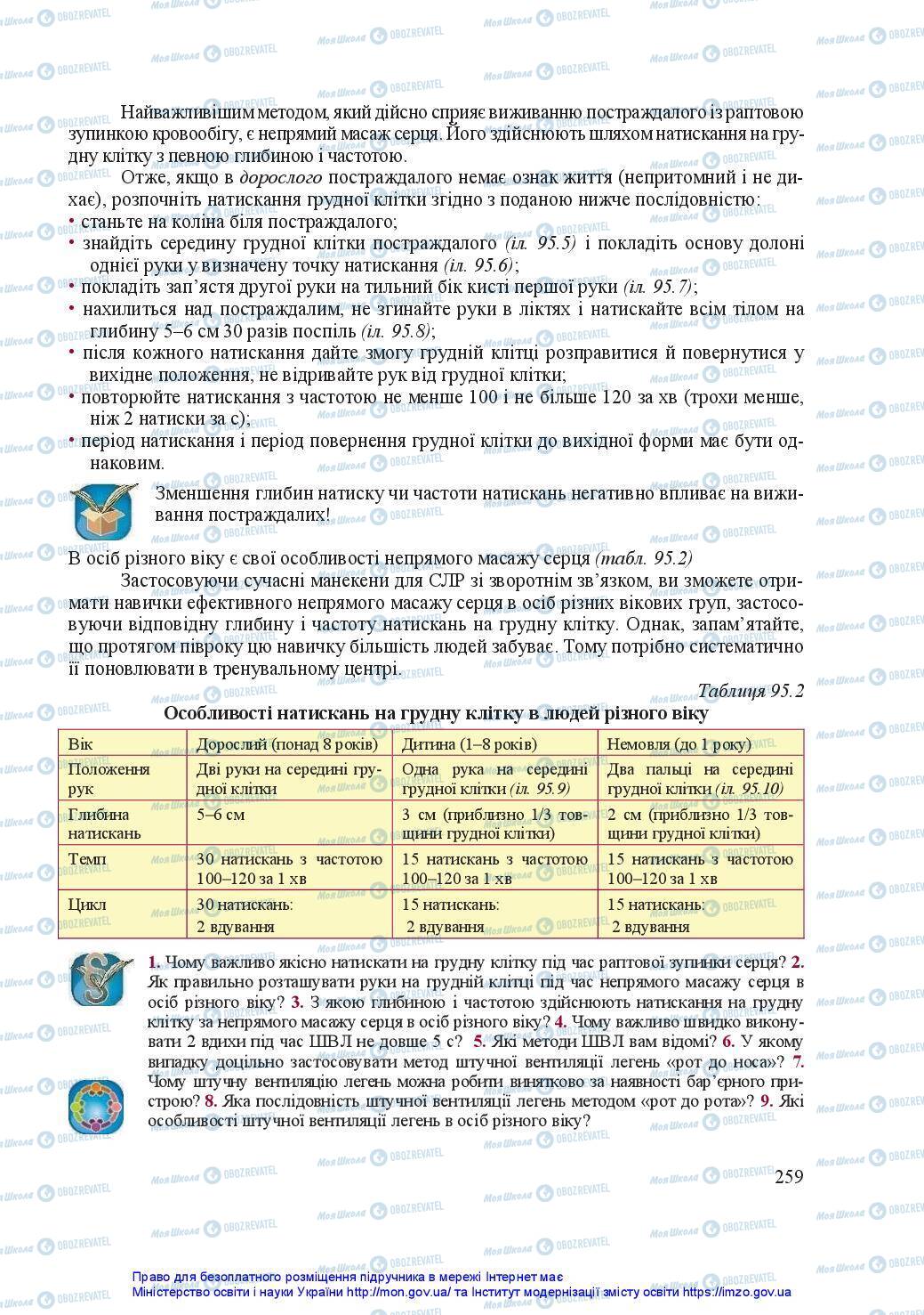 Підручники Захист Вітчизни 11 клас сторінка 259