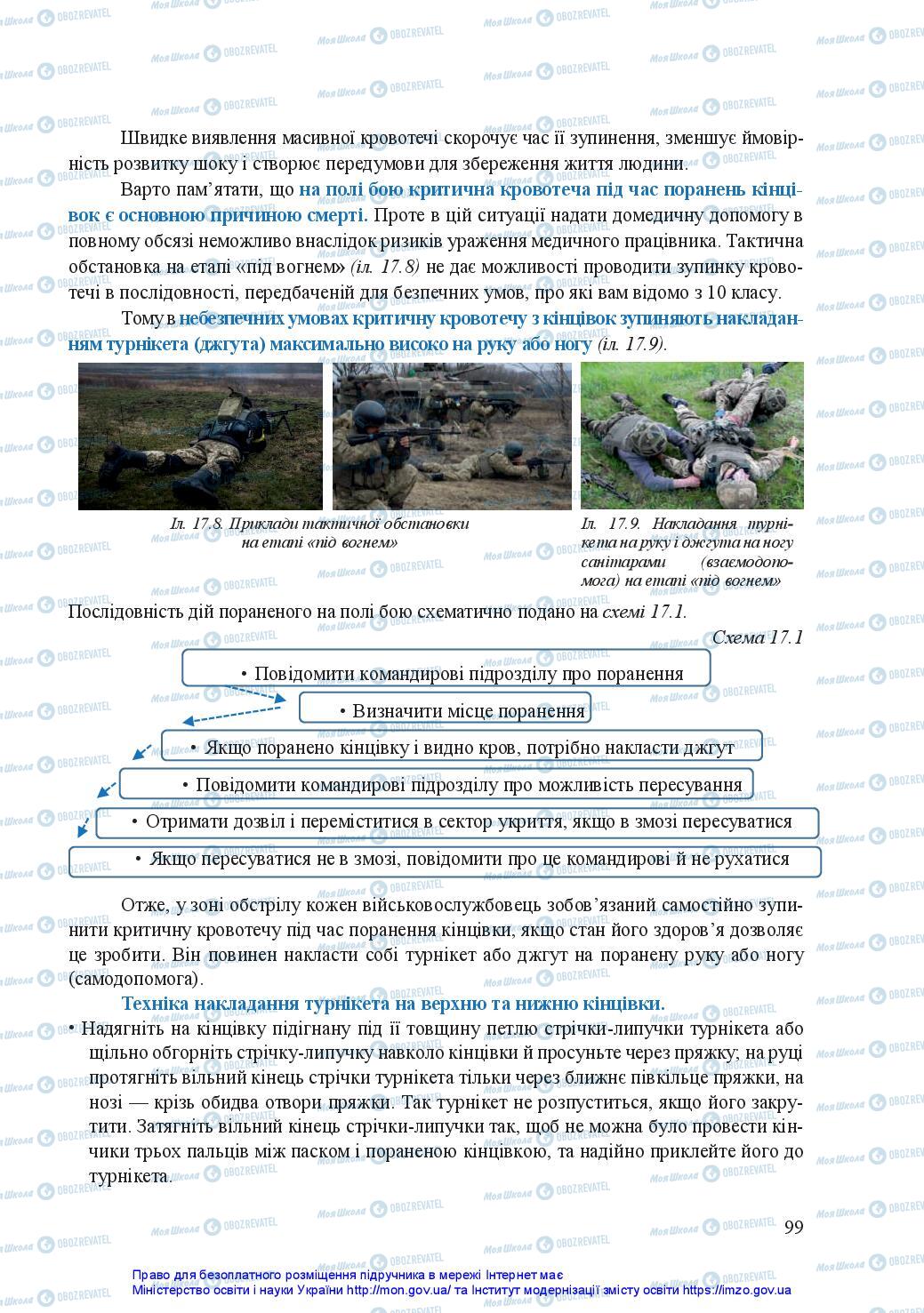 Підручники Захист Вітчизни 11 клас сторінка 99