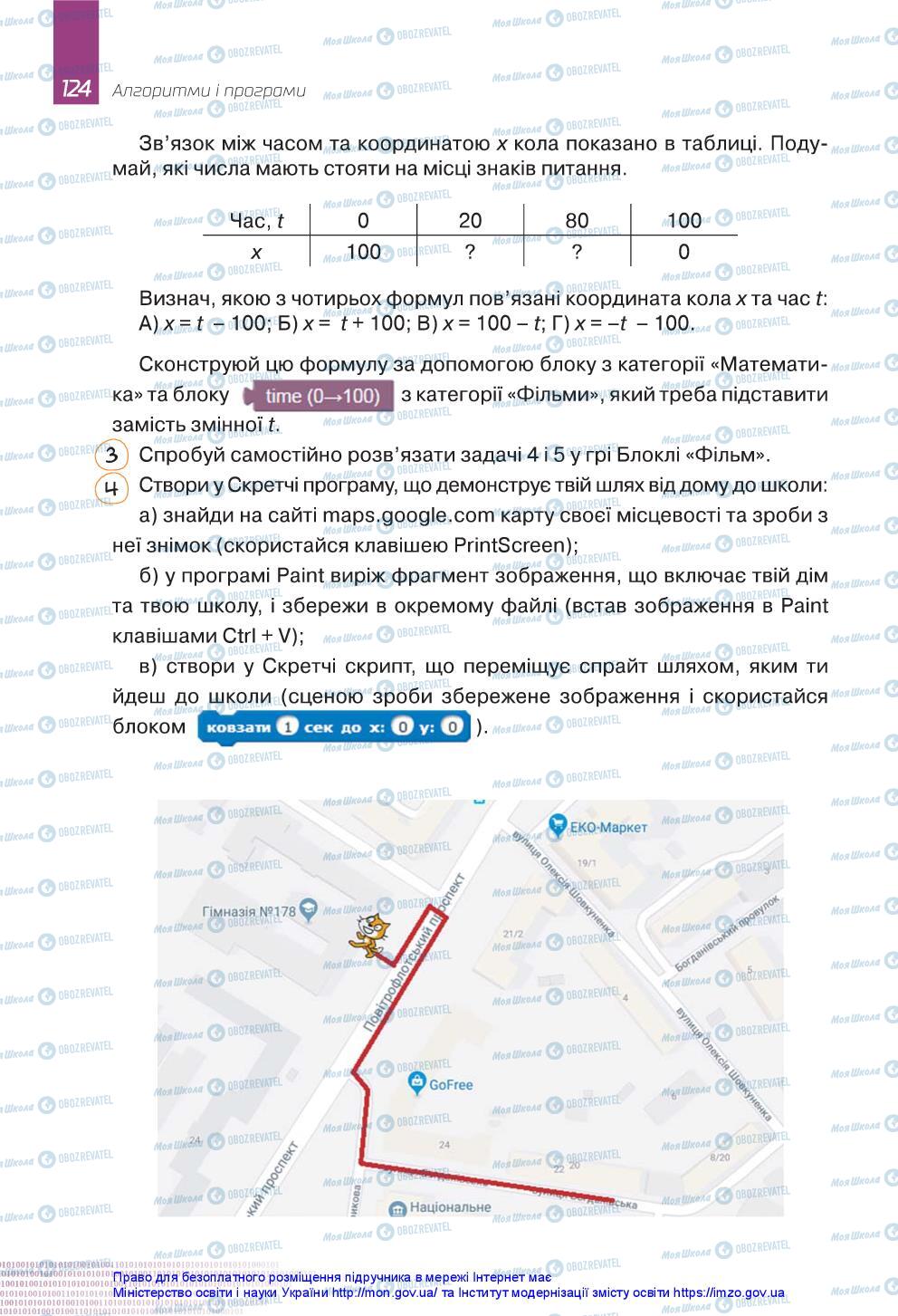 Підручники Інформатика 5 клас сторінка 124