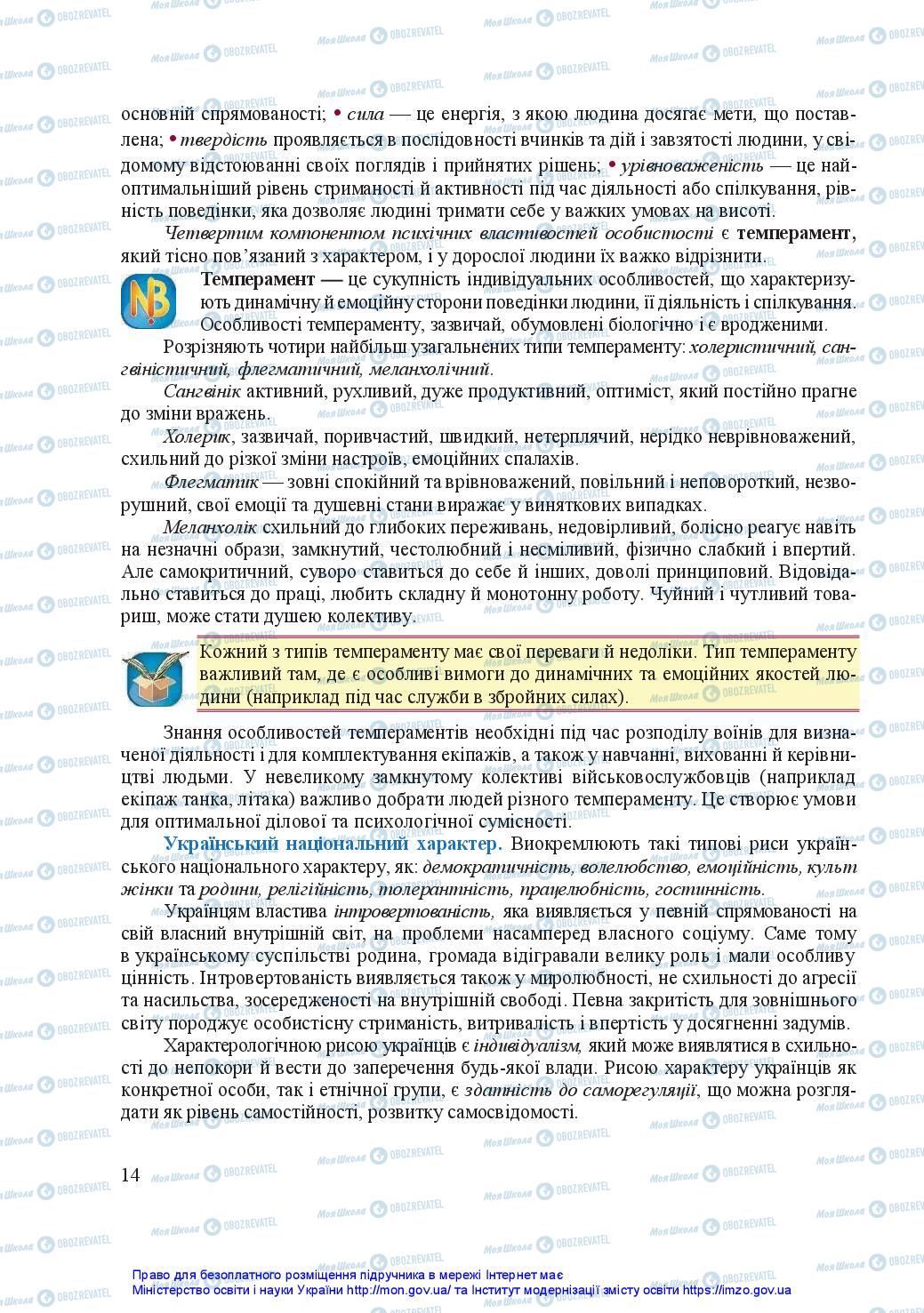 Підручники Захист Вітчизни 11 клас сторінка 14