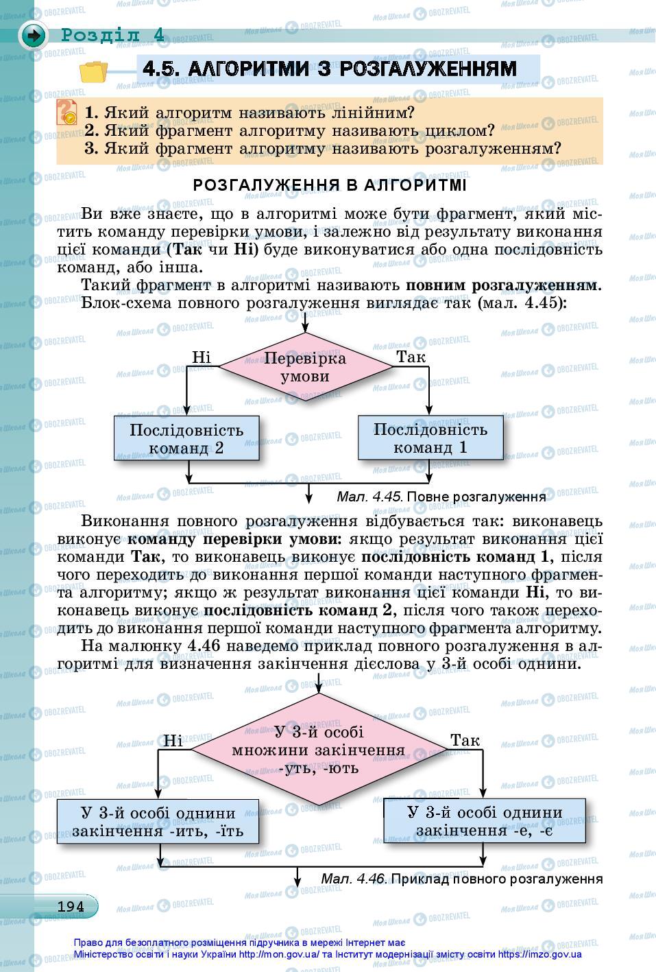 Підручники Інформатика 5 клас сторінка 194