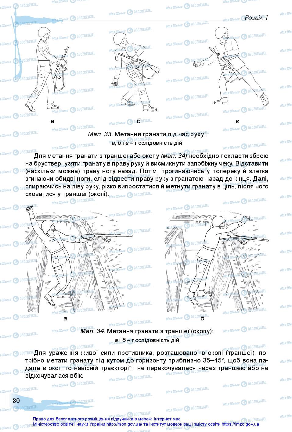 Підручники Захист Вітчизни 11 клас сторінка 30