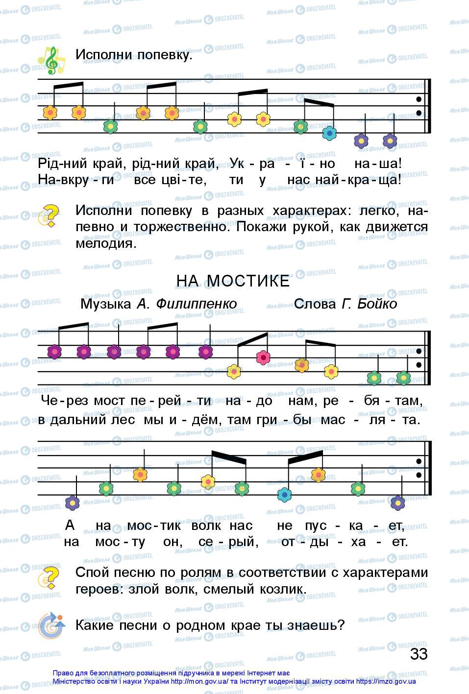 Підручники Образотворче мистецтво 1 клас сторінка 33